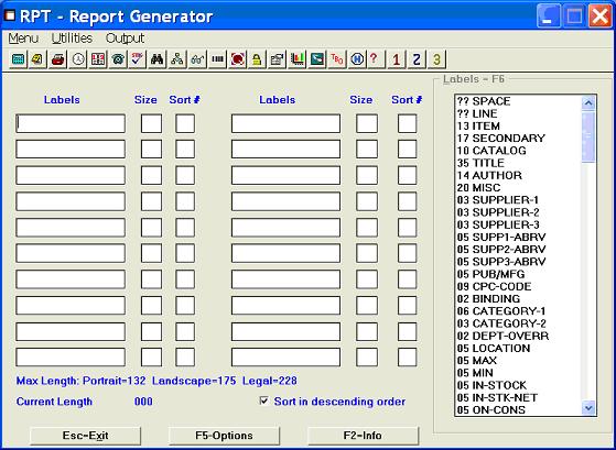 RPT - Create a Report