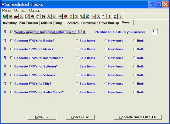 SCHEDULE - Quest Tab
